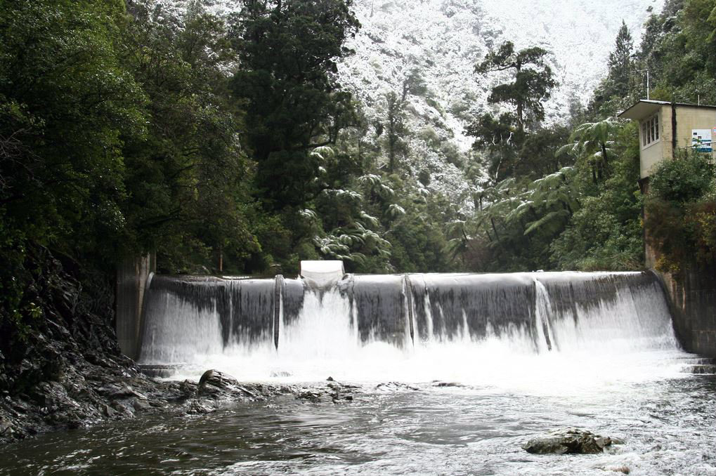 Kaitoke Weir river gauging site - courtesy GWRC