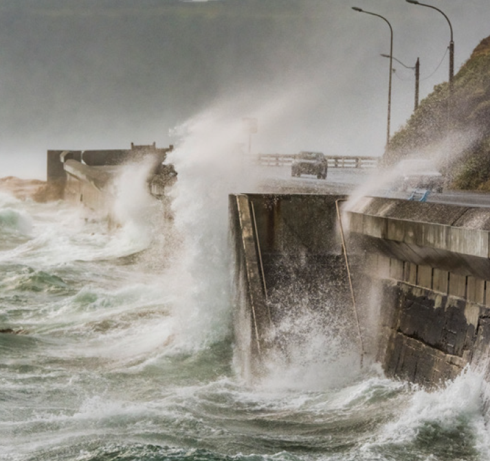 Stormy weather in Wellington - courtesy NIWA
